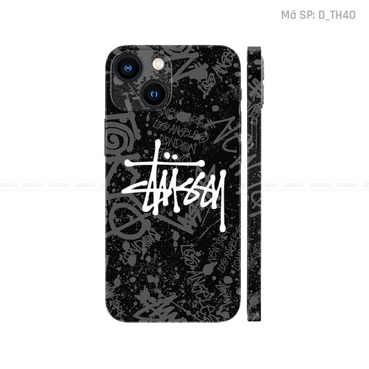 Dán Skin IPhone 14 Series Hình Thương Hiệu Stussy | D_TH40