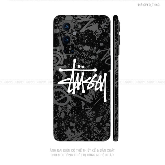 Dán Skin Oneplus 8/9 Series Hình Thương Hiệu Stussy | D_TH40