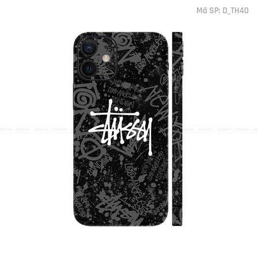 Dán Skin IPhone 12 Series Hình Thương Hiệu Stussy | D_TH40