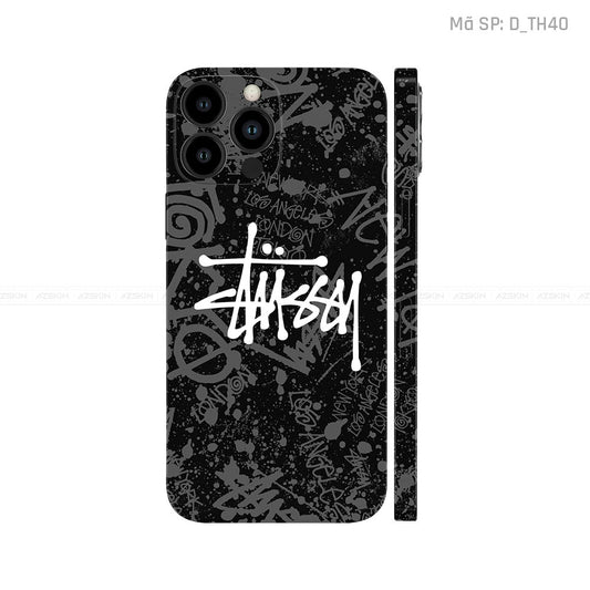 Dán Skin IPhone 12 Series Hình Thương Hiệu Stussy | D_TH40