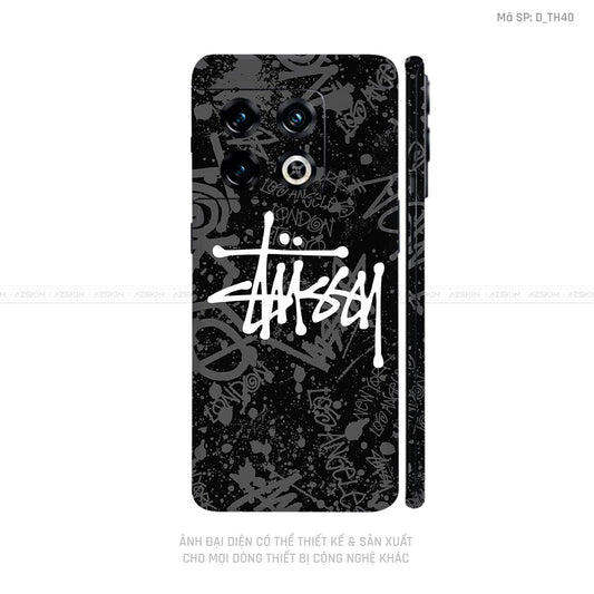 Dán Skin Oneplus 10 Series Hình Thương Hiệu Stussy | D_TH40