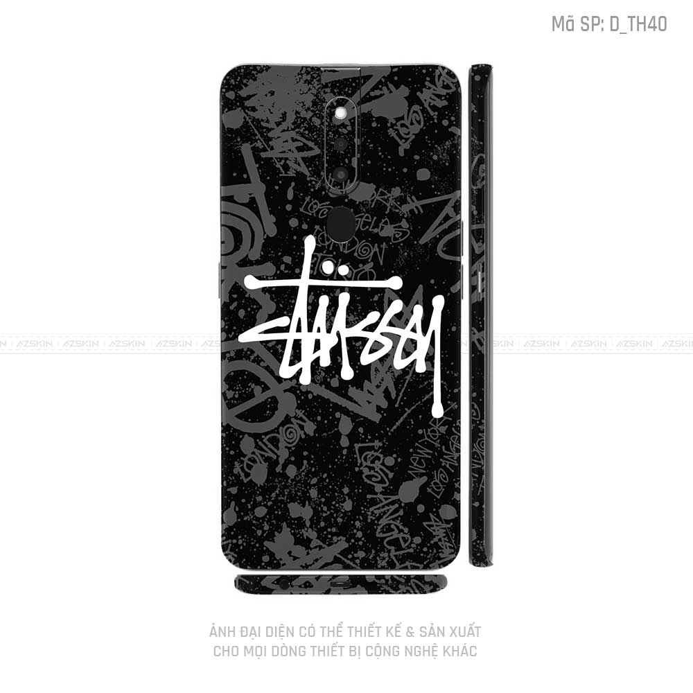 Dán Skin Điện Thoại OPPO F Series Hình Thương Hiệu Stussy | D_TH40