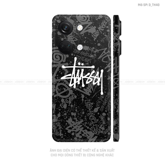 Dán Skin Oneplus Nord Series Hình Thương Hiệu Stussy | D_TH40