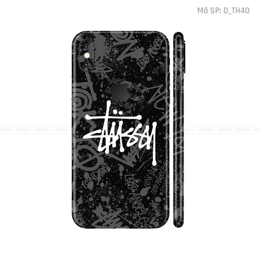 Dán Skin IPhone X Series Hình Thương Hiệu Stussy | D_TH40