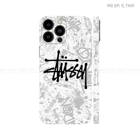 Dán Skin IPhone 13 Series Hình Thương Hiệu Stussy | D_TH41