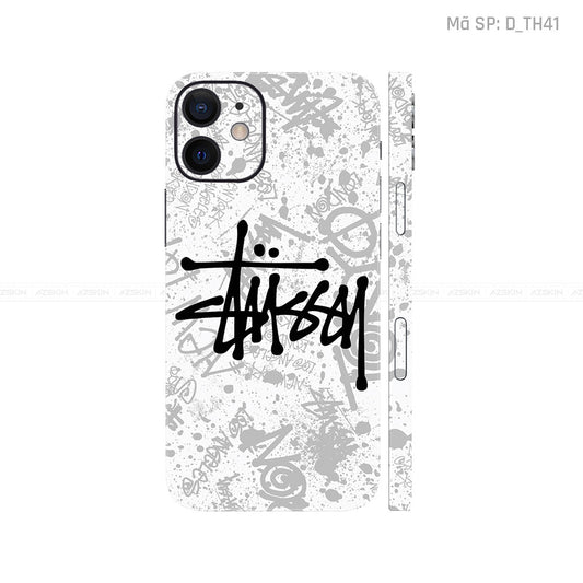 Dán Skin IPhone 12 Series Hình Thương Hiệu Stussy | D_TH41