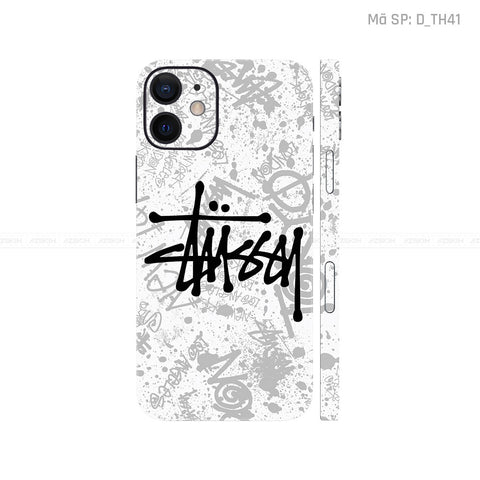 Dán Skin IPhone 12 Series Hình Thương Hiệu Stussy | D_TH41