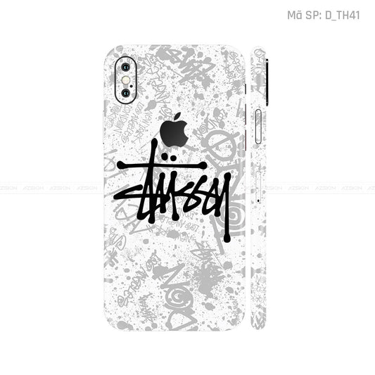 Dán Skin IPhone X Series Hình Thương Hiệu Stussy | D_TH41