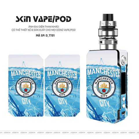Dán Skin Vape Hình Manchester City | D_TT01