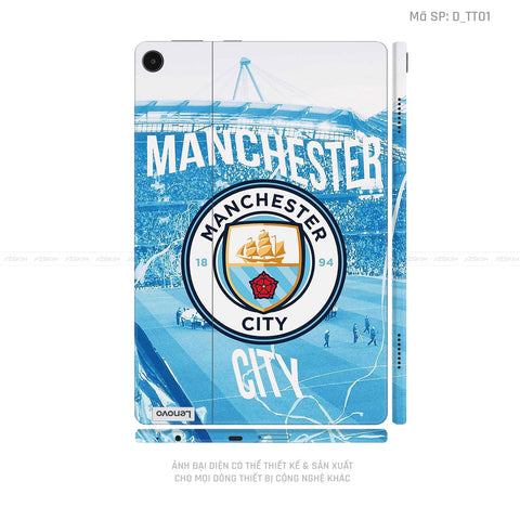 Dán Skin Máy Tính Bảng Lenovo Pad Series Hình CLB Manchester City | D_TT01