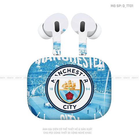 Dán Skin Airpod Pro/ Pro 2 Hình Man City| D_TT01