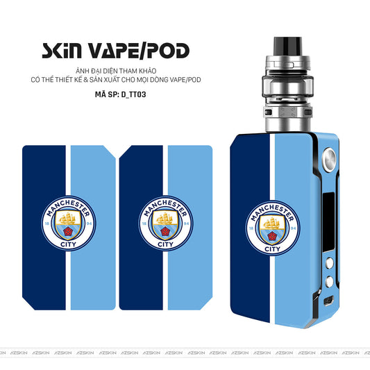 Dán Skin Vape Hình Manchester City | D_TT03