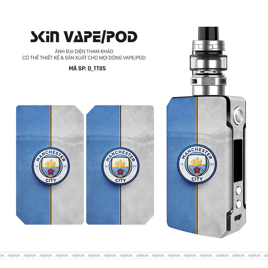 Dán Skin Vape Hình Manchester City | D_TT05