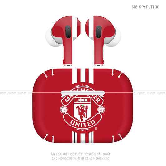 Dán Skin Tai Nghe Airpod 3 Hình Manchester United | D_TT06
