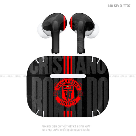 Dán Skin Airpod Pro/ Pro 2 Hình Manchester United | D_TT07