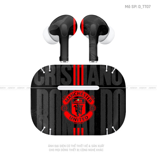 Dán Skin Tai Nghe Airpod 3 Hình Manchester United | D_TT07