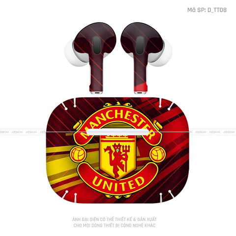 Dán Skin Airpod Pro/ Pro 2 Hình Manchester United | D_TT08