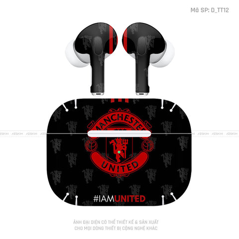 Dán Skin Airpod Pro/ Pro 2 Hình Manchester United | D_TT12