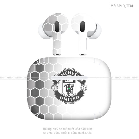 Dán Skin Airpod Pro/ Pro 2 Hình Manchester United | D_TT14