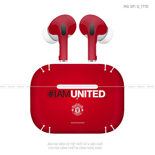 Dán Skin Tai Nghe Airpod 3 Hình Manchester United | D_TT15