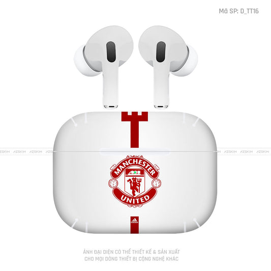 Dán Skin Airpod Pro/ Pro 2 Hình Manchester United | D_TT16
