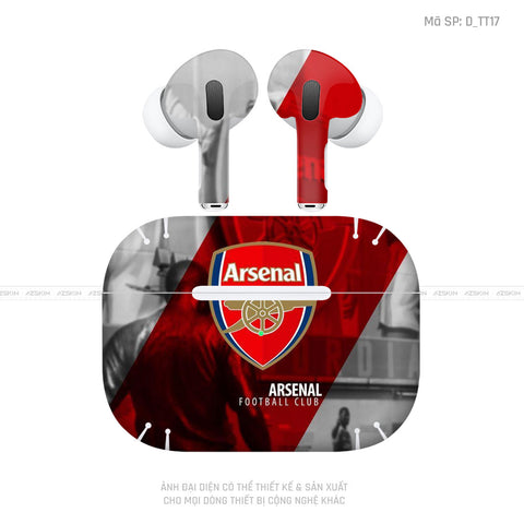 Dán Skin Airpod Pro/ Pro 2 Hình Arsenal | D_TT17