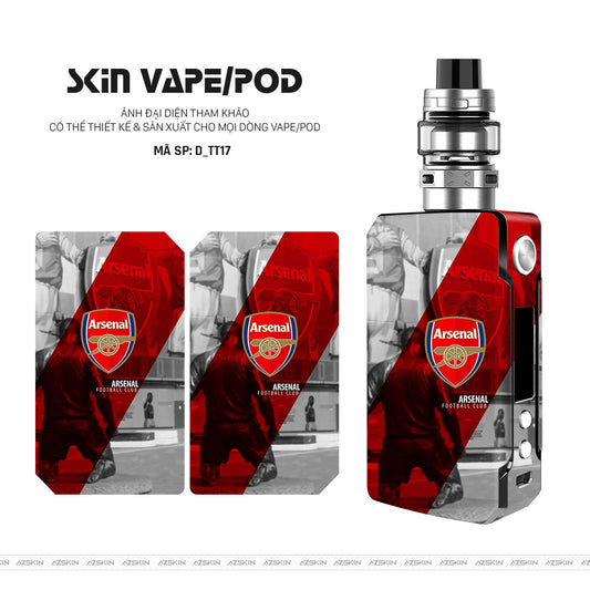 Dán Skin Vape Hình Arsenal | D_TT17