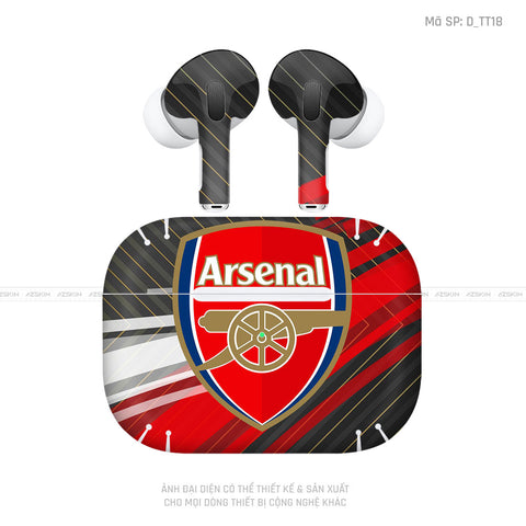 Dán Skin Airpod Pro/ Pro 2 Hình Arsenal | D_TT18