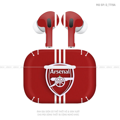 Dán Skin Airpod Pro/ Pro 2 Hình Arsenal | D_TT19A