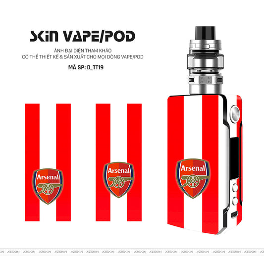 Dán Skin Vape Hình Arsenal | D_TT19