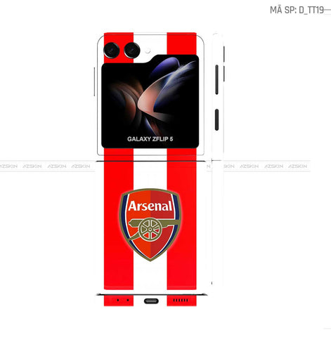 Dán Skin Galaxy Z Flip 7 Hình Arsenal | D_TT19