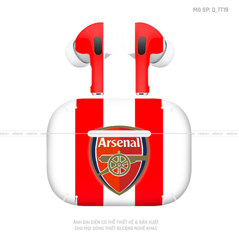 Dán Skin Airpod Pro/ Pro 2 Hình Arsenal | D_TT19