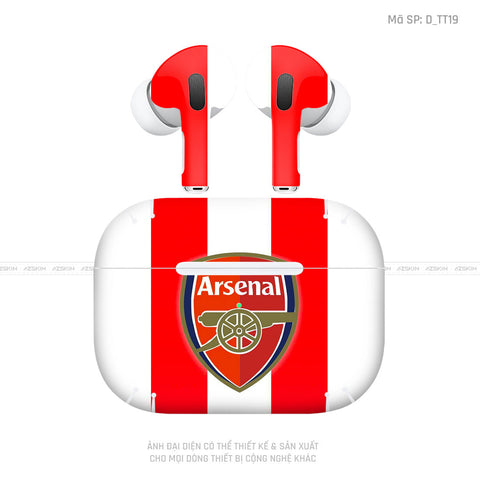 Dán Skin Tai Nghe Airpod 3 Hình Arsenal | D_TT19