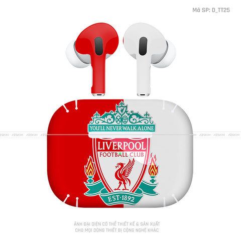 Dán Skin Airpod Pro/ Pro 2 Hình Liverpool | D_TT25