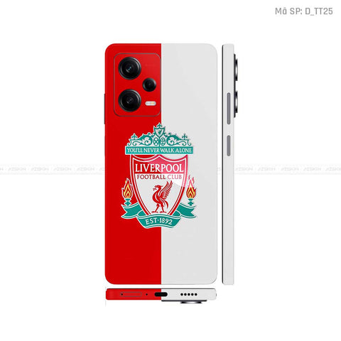 Dán Skin Xiaomi Redmi Note 12 Series Hình CLB Bóng Đá | D_TT25