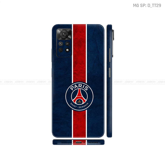 Dán Skin Xiaomi Redmi Note 11 Series Hình CLB Bóng Đá | D_TT29