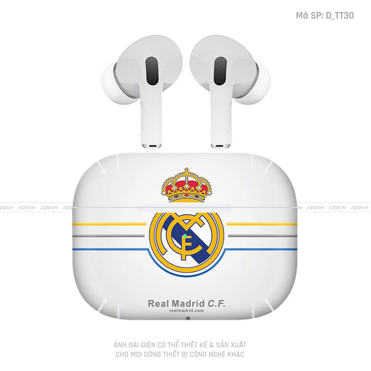 Dán Skin Tai Nghe Airpod 3 Hình Real Madrid | D_TT30