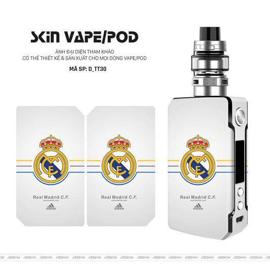 Dán Skin Vape Hình Real Madrid | D_TT30