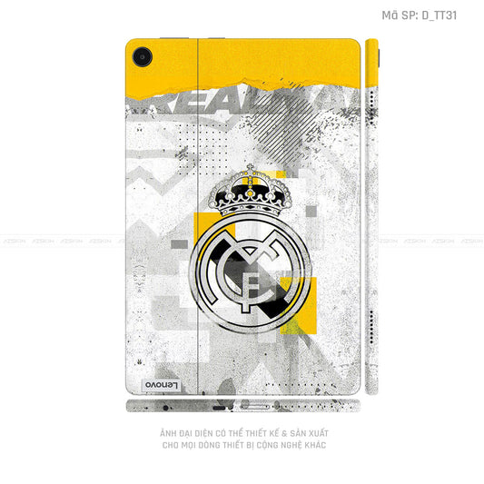 Dán Skin Máy Tính Bảng Lenovo Pad Series Hình CLB Real Madrid | D_TT31