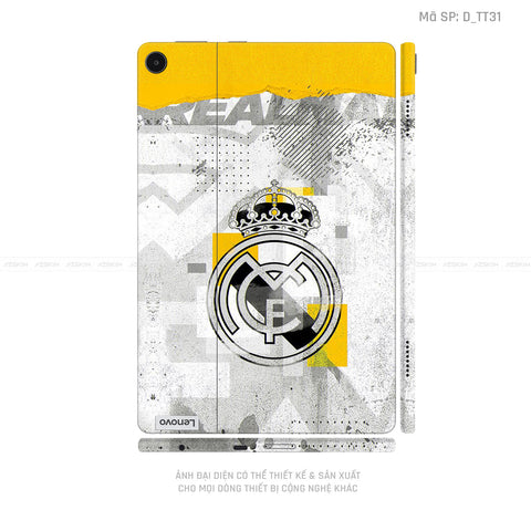 Dán Skin Máy Tính Bảng Lenovo Pad Series Hình CLB Real Madrid | D_TT31