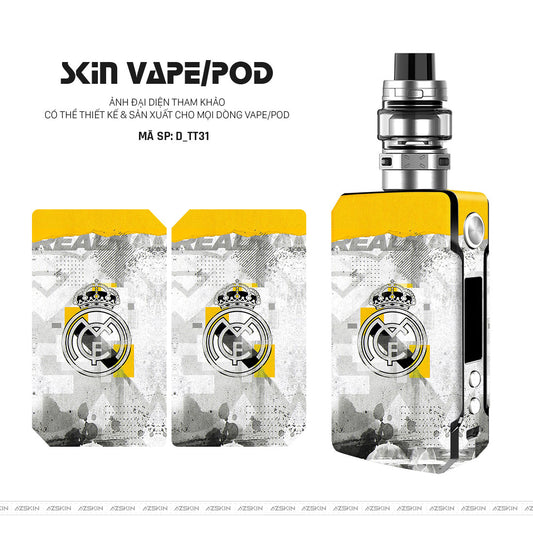 Dán Skin Vape Hình Real Madrid | D_TT31