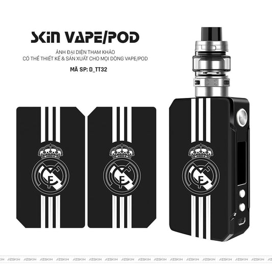 Dán Skin Vape Hình Real Madrid | D_TT32