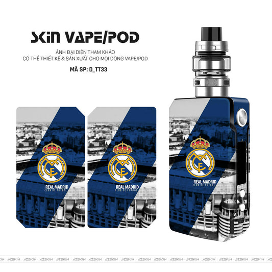 Dán Skin Vape Hình Real Madrid | D_TT33