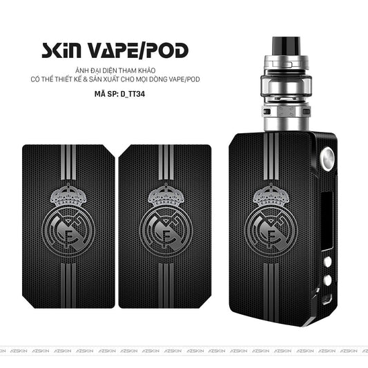 Dán Skin Vape Hình Real Madrid | D_TT34