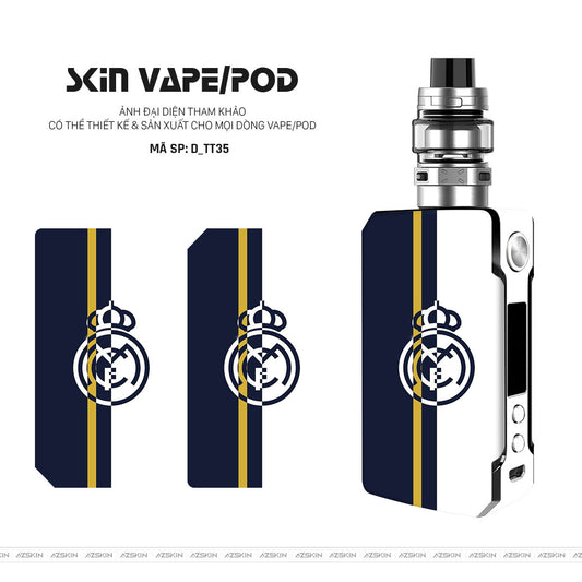 Dán Skin Vape Hình Real Madrid | D_TT35