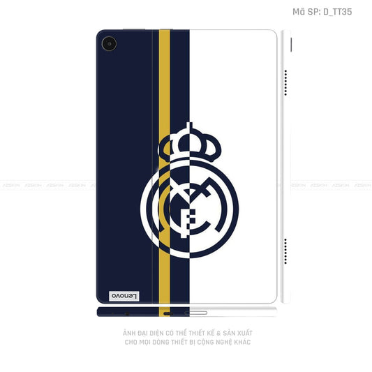 Dán Skin Máy Tính Bảng Lenovo Pad Series Hình CLB Real Madrid | D_TT35