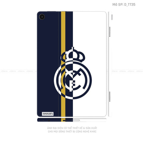 Dán Skin Máy Tính Bảng Lenovo Pad Series Hình CLB Real Madrid | D_TT35