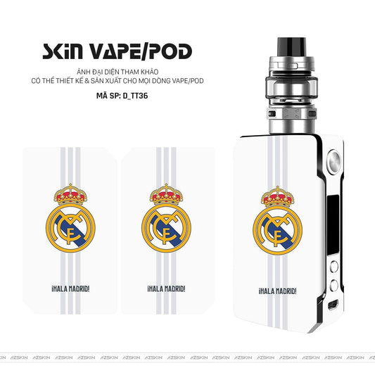 Dán Skin Vape Hình Real Madrid | D_TT36