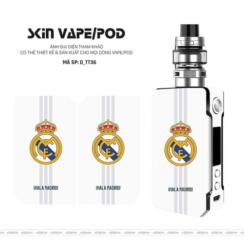 Dán Skin Vape Hình Real Madrid | D_TT36