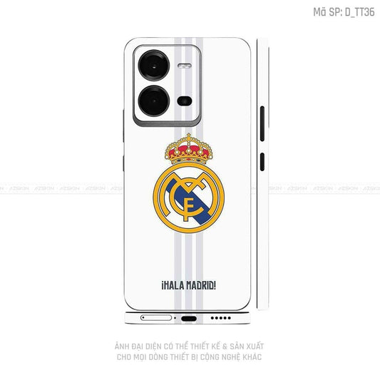 Dán Skin Vivo V Series Hình Real Madrid  | D_TT36